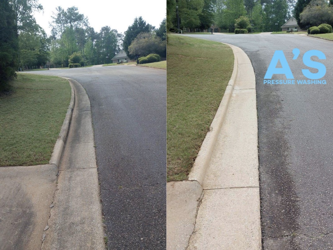 Outstanding Residential Curb Cleaning Service Completed in Fortson, GA.